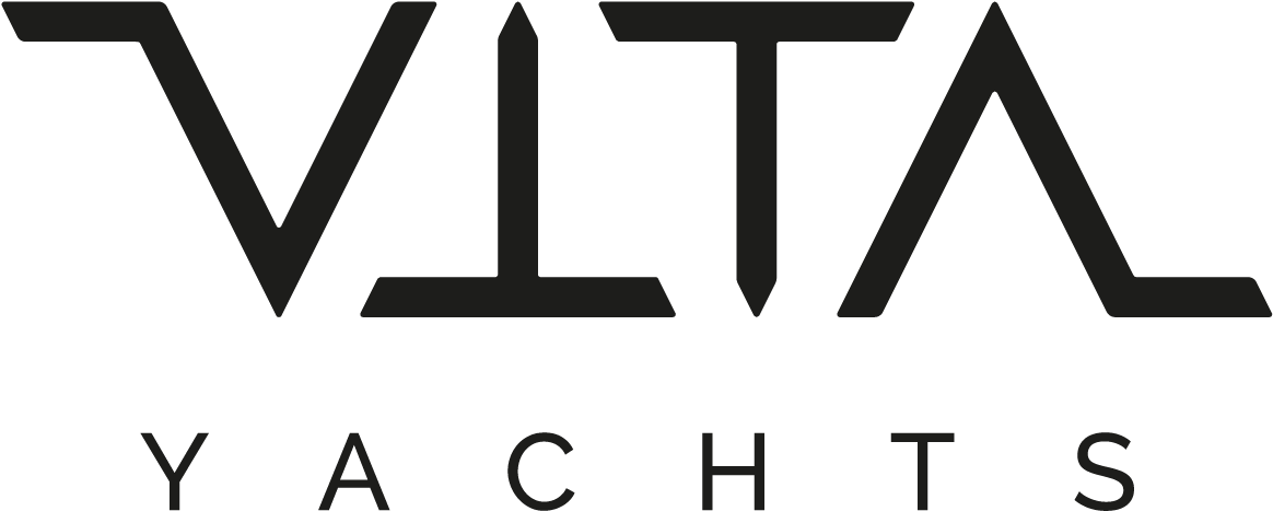 Vita Flat Black Yachts-01 - Sign Clipart (1317x593), Png Download