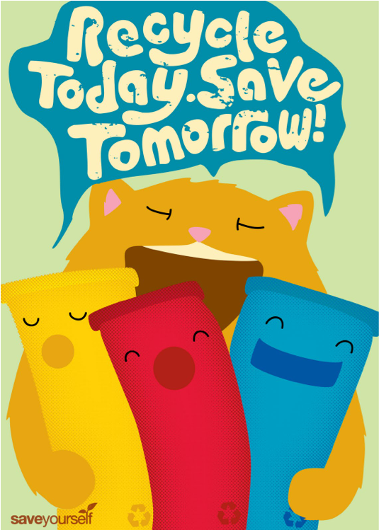 Recycling, Life Cycle On Flowvella - Cartoon Clipart (1024x748), Png Download