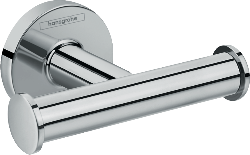 Double Towel Hook - Hansgrohe 41725000 Clipart (859x534), Png Download