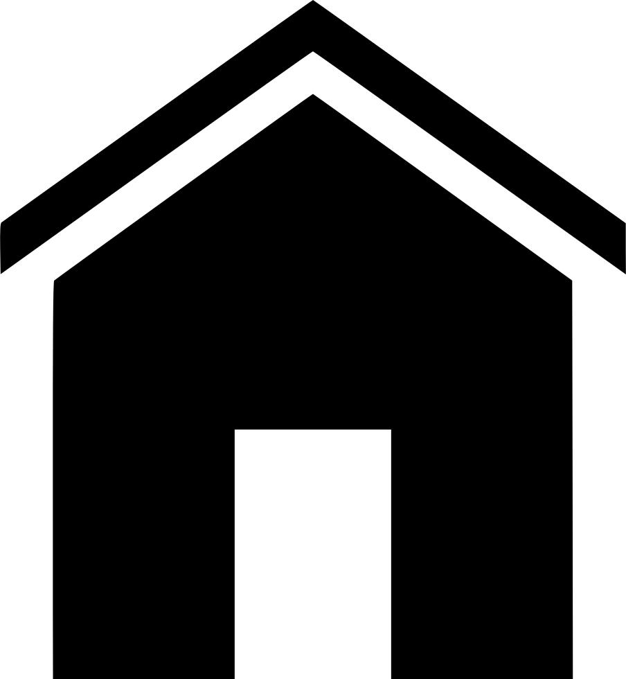 Png File - House Glyph Clipart (904x980), Png Download