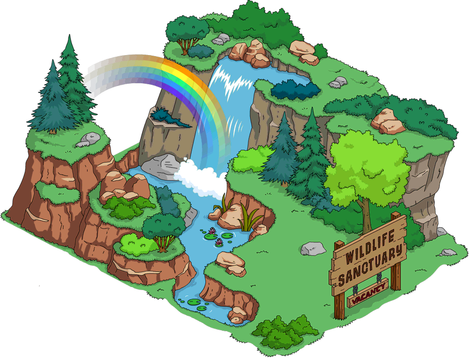 Wildlife Sanctuary - Cartoon Clipart (946x722), Png Download