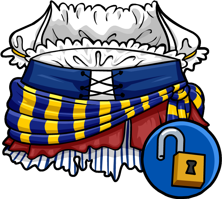Blue Buccaneer Dress Clipart (757x663), Png Download