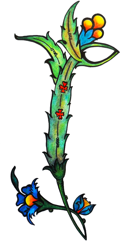 "i" Decorative Lettering - Illustration Clipart (700x883), Png Download