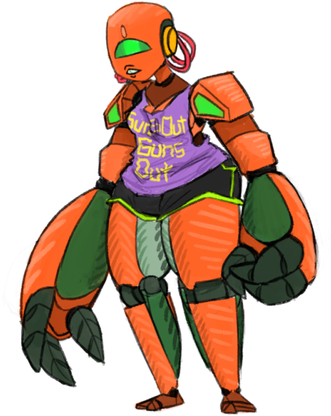 I Didn't Mean To Take The Varia Suit Colors But Fuck - Cartoon Clipart (500x625), Png Download