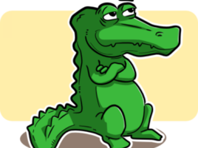 Crocodile Cartoon Png Clipart (640x480), Png Download