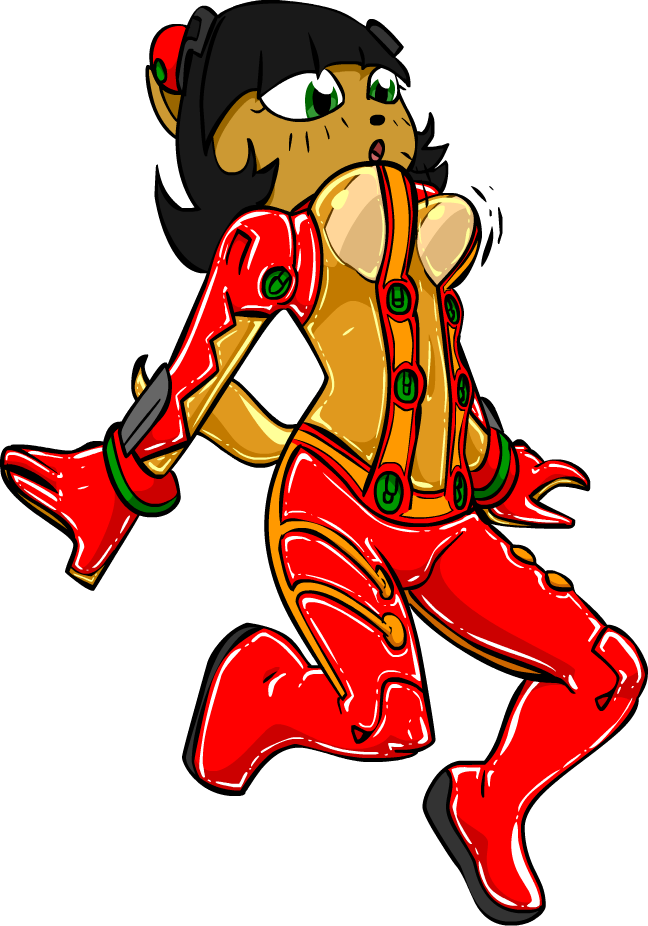 Test Plugsuit Kitty Katswell - Cartoon Clipart (648x926), Png Download