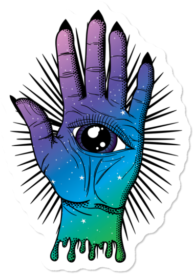 All Seeing Palm $3 - Cartoon Clipart (650x650), Png Download