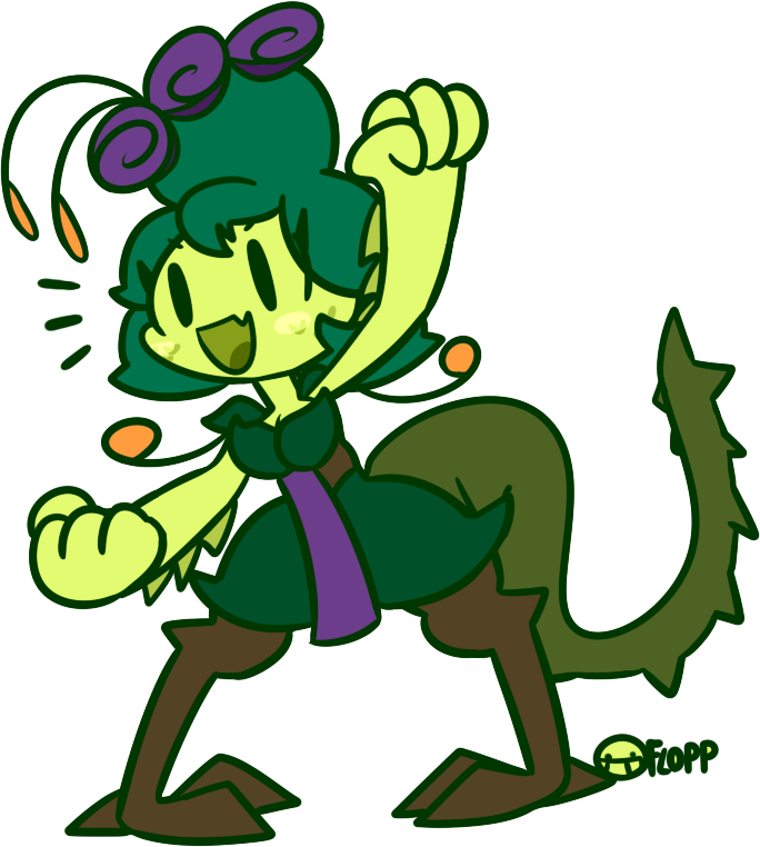 @flyinidiotdoodles Hap Late Birf Bab - Cartoon Clipart (684x762), Png Download