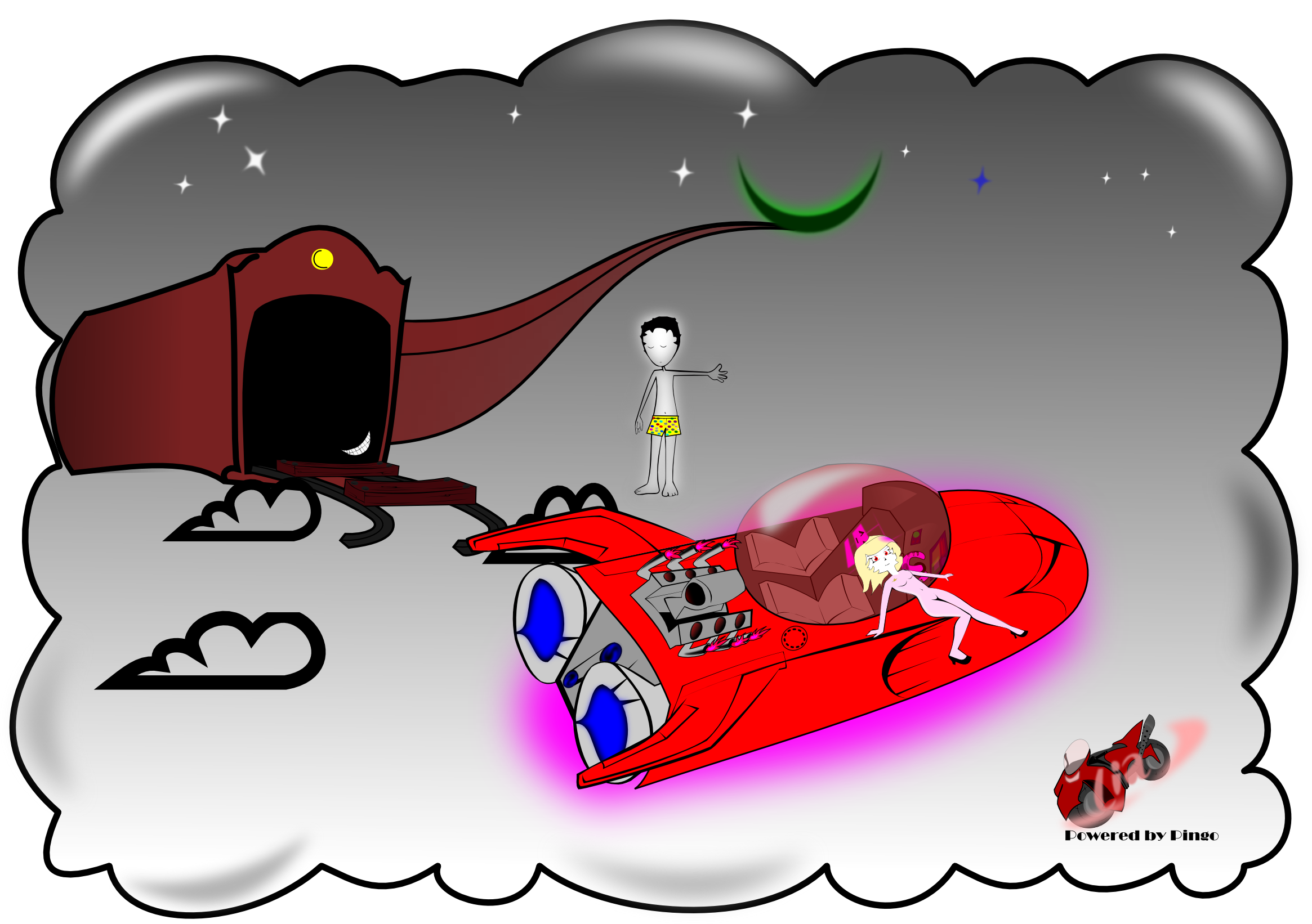 Dream - Cartoon Clipart (2330x1642), Png Download