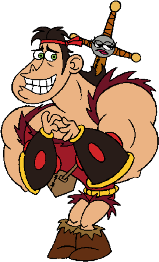 Post - Dave The Barbarian Clipart (527x878), Png Download