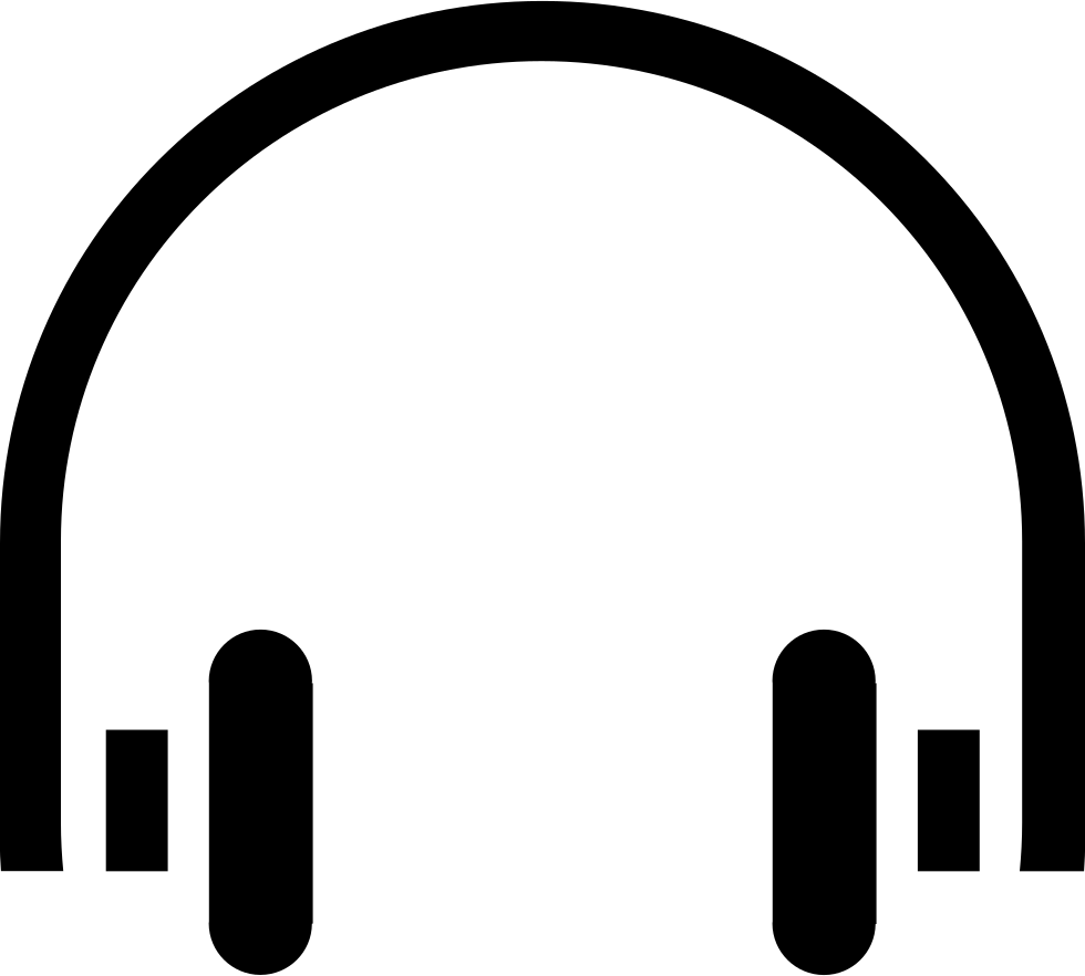 Png File Svg - Headphones Outline Png Clipart (980x882), Png Download
