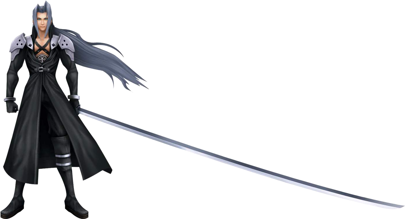 Sephiroth Hair Png - Sephiroth Final Fantasy Transparent Clipart (1395x757), Png Download