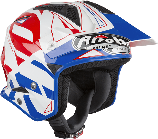 Trrsc18 Blue Gloss - 2019 Airoh Trials Helmets Clipart (640x640), Png Download
