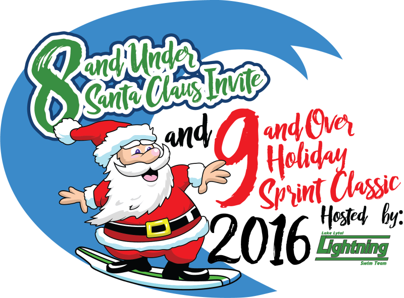 Pin Santa Swimming Clipart - Cartoon - Png Download (800x591), Png Download