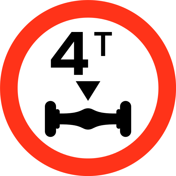 Bangladesh Road Sign A17 Svg Wikimedia Commons - תמרור 405 Clipart (600x600), Png Download