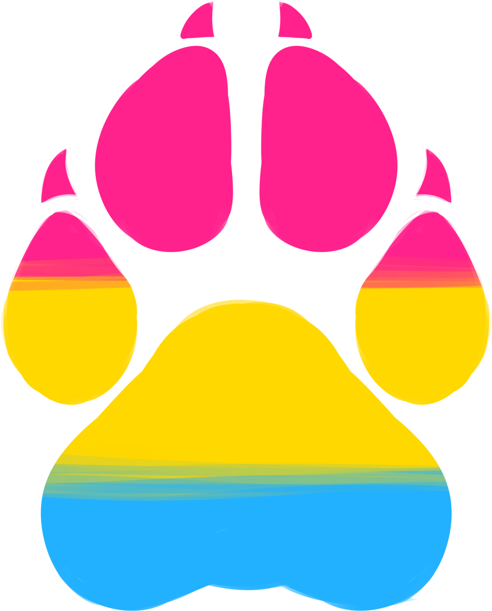 Lesbian - Furry Bi Clipart (1280x1280), Png Download