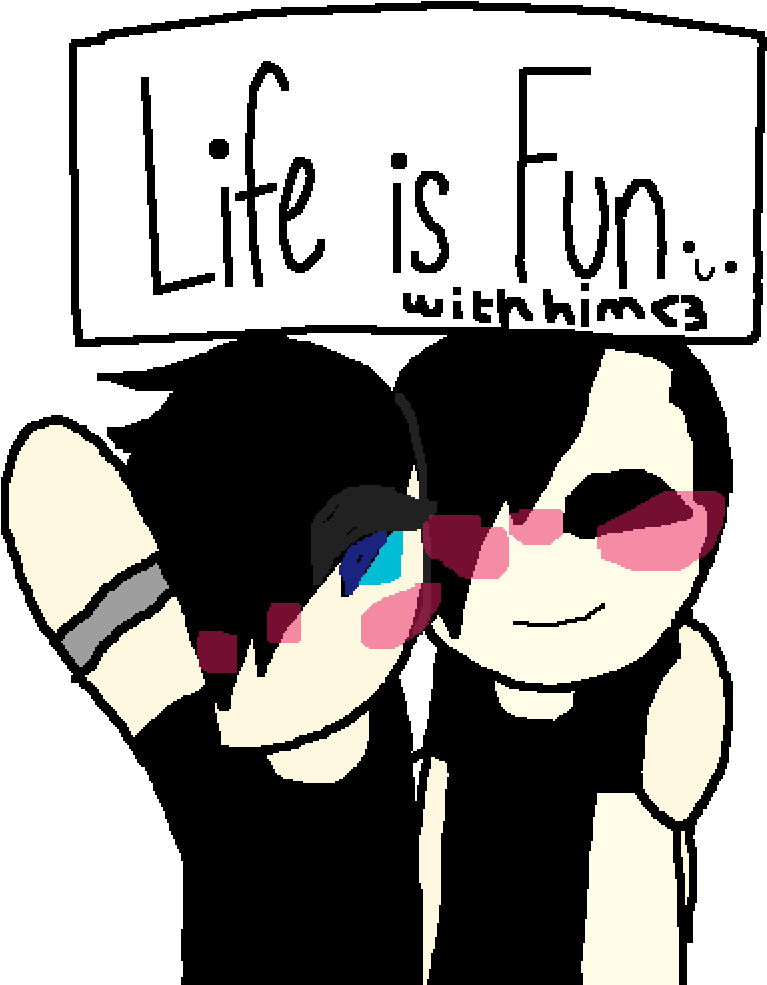 Me And Mah Bf - Cartoon Clipart (1000x1000), Png Download