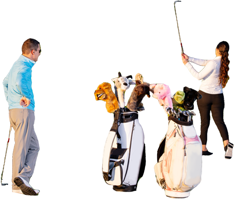 Cartoon Golf Head Covers Uk Cart Hd Imagesrhgolfcartsco - Foursome (golf) Clipart (900x724), Png Download