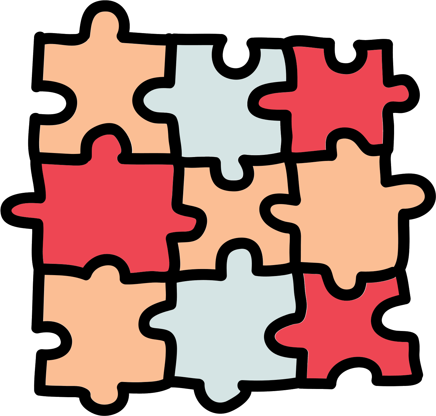 Download Free Dxf Vectors Plans Files Projects Cnc - Figuras De Rompecabezas Clipart (1600x1600), Png Download