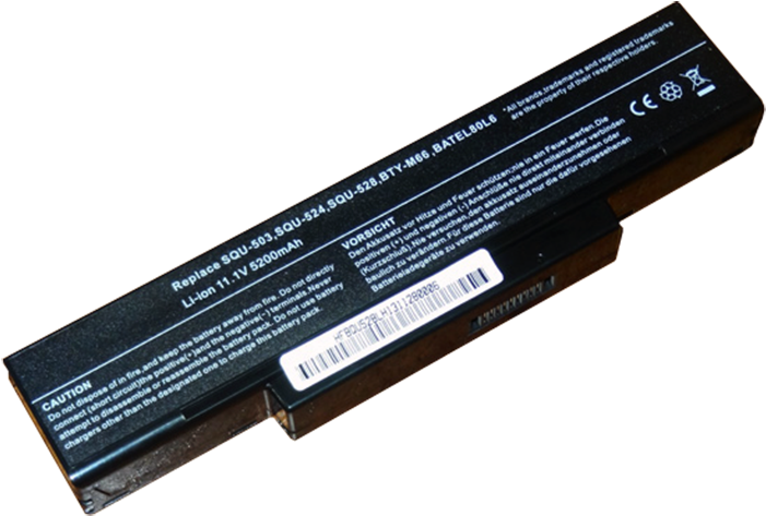 Battery Asus A9 F2 F3 F7 M50 X56 4400mah Batteries - Laptop Battery Clipart (750x522), Png Download