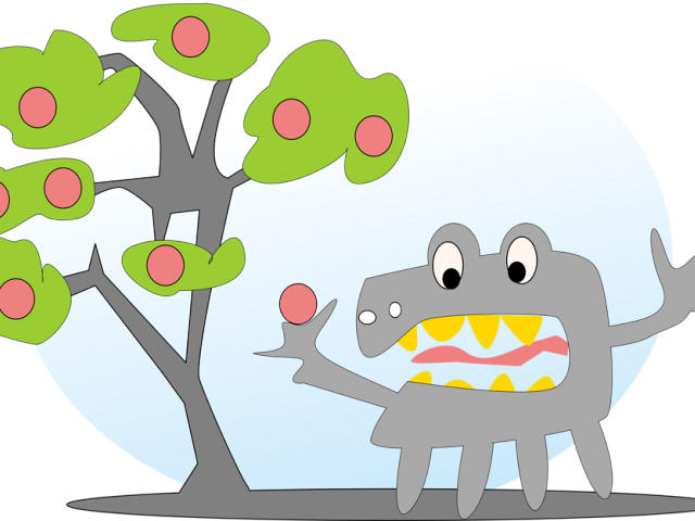 Trees Clipart Monster - Monster Clip Art - Png Download (640x480), Png Download