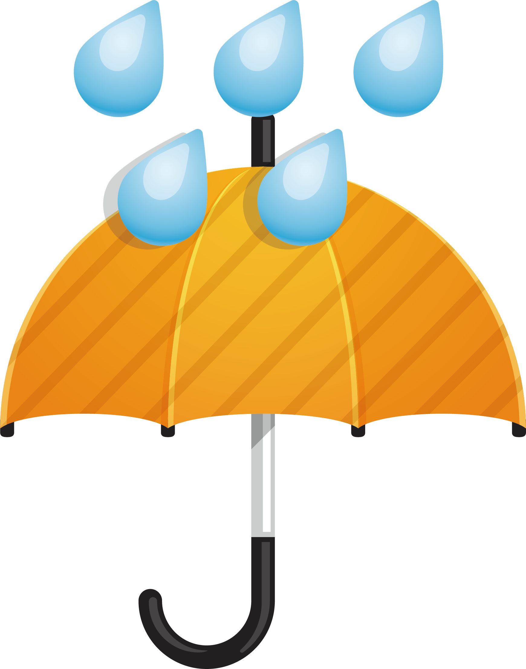 Download Umbrella Rain Clip Art Cartoon Umbrella Raining Png
