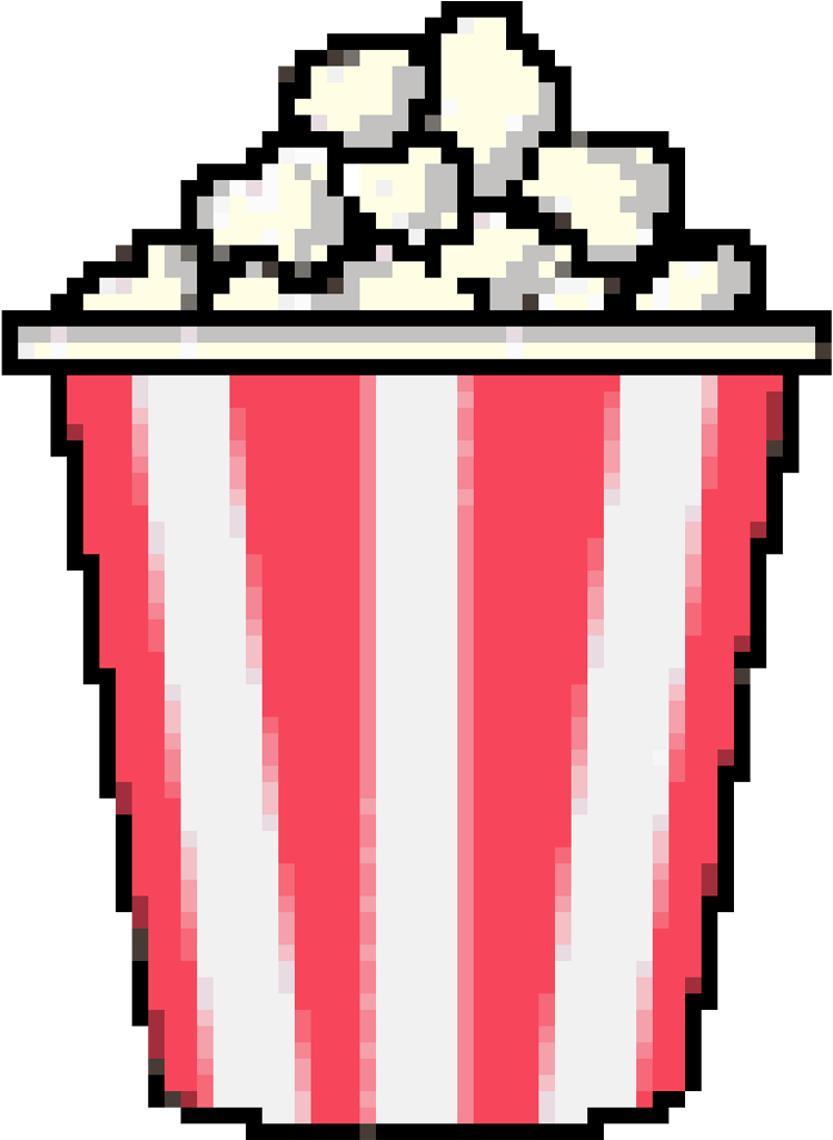 #cutie #pixel #pixels #popcorn #palomitas #cinema #kawaii Clipart (1024x1024), Png Download