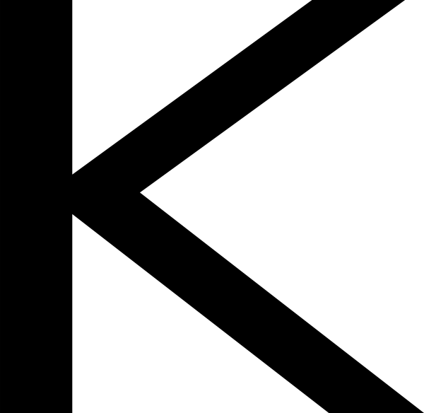 Large Font K Clipart (600x584), Png Download