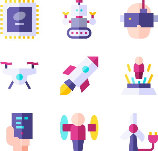 Futuristic Technology Clipart (600x564), Png Download