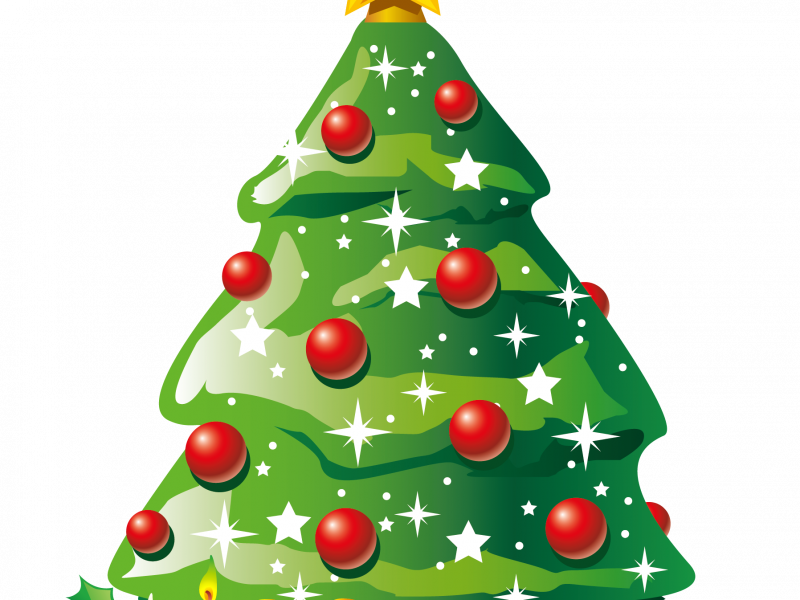 Download Christmas Tree Clip Art - Transparent Christmas Tree Cartoon - Png Download (800x600), Png Download