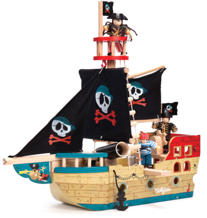 Pirate Ship Transparent - Le Toy Pirate Ship Clipart (718x758), Png Download
