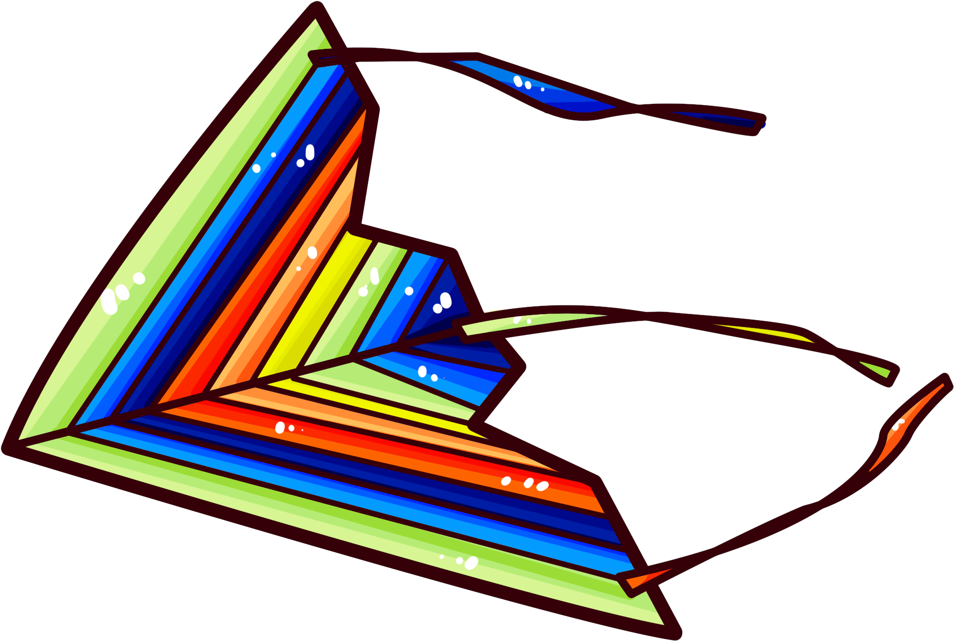 Ribbons Streamers Lines Sky Png And Psd Clipart (2000x2000), Png Download