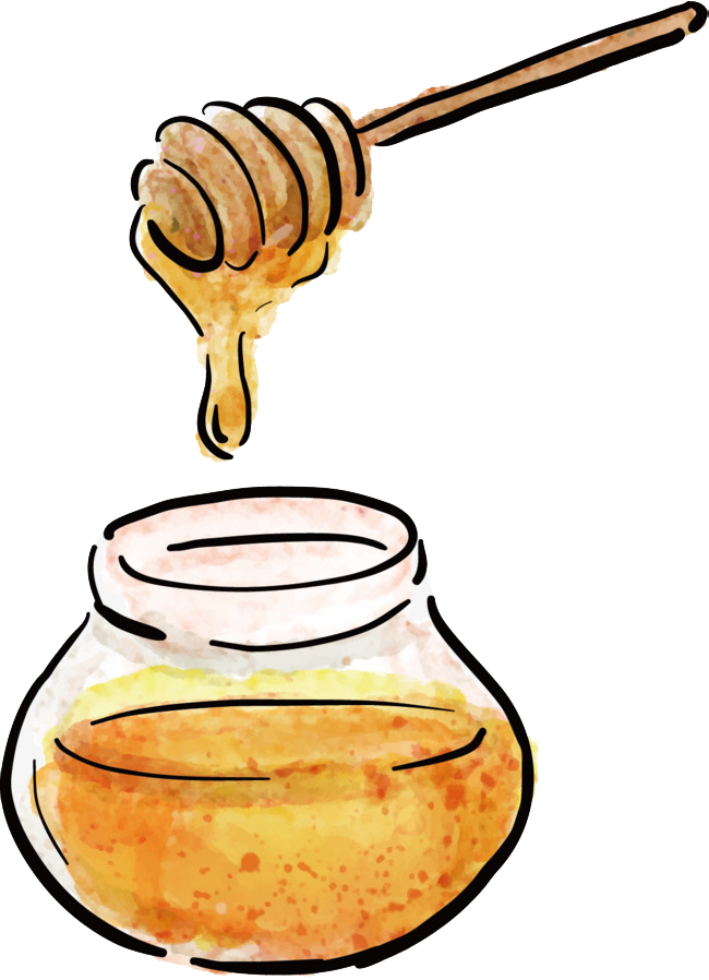 Honey Clipart Stirrer - صورة عسل رسم - Png Download (650x898), Png Download
