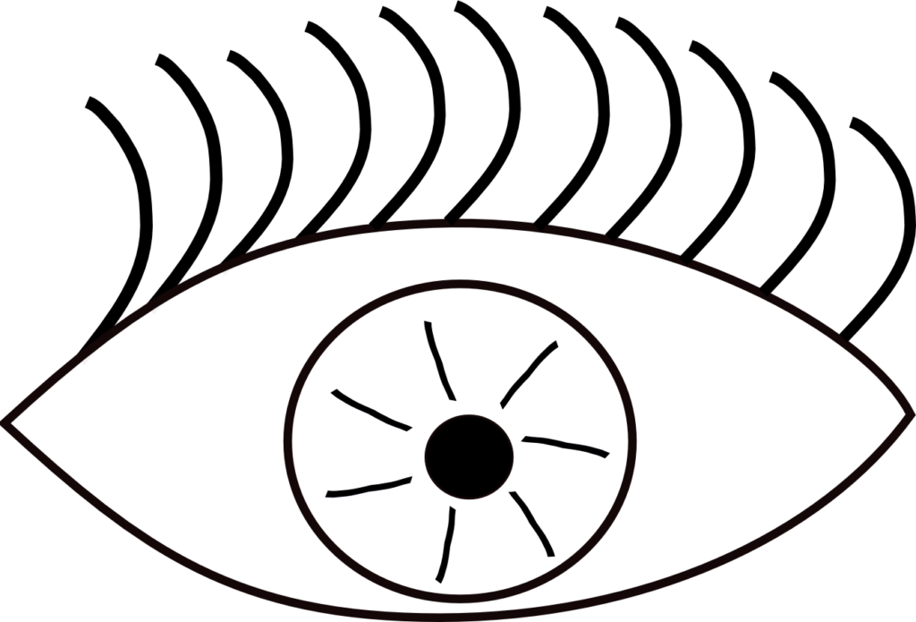Eye Clip Art Yikr8j6ie Eyes - Eye Clip Art Black And White - Png Download (1024x695), Png Download