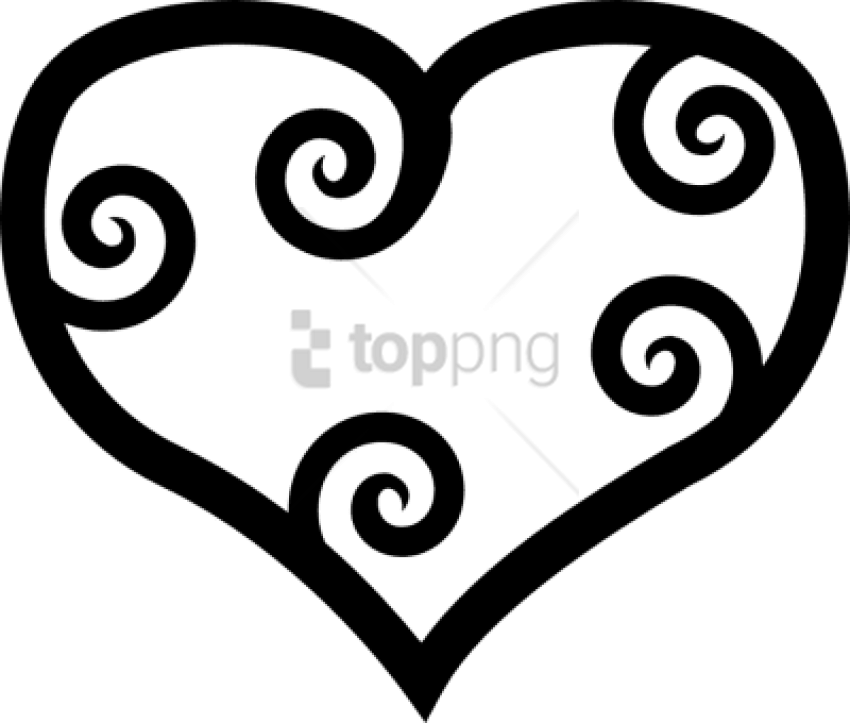 Free Png Heart Black And White Heartblack And White - Mothers Day Pictures Black And White Clipart (850x723), Png Download