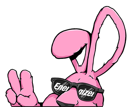 Energizer Bunny Stickers Messages Sticker-7 - Cartoon Clipart (618x618), Png Download