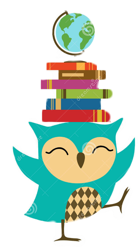 Books And Owl Clipart (480x854), Png Download