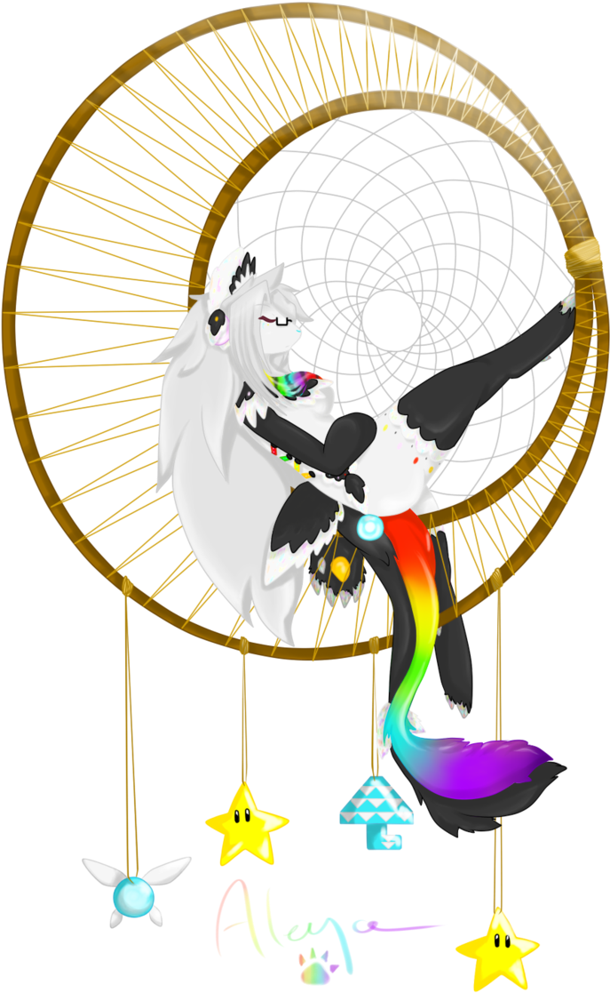 Dreamcatcher Vector Cartoon Clipart (687x1117), Png Download