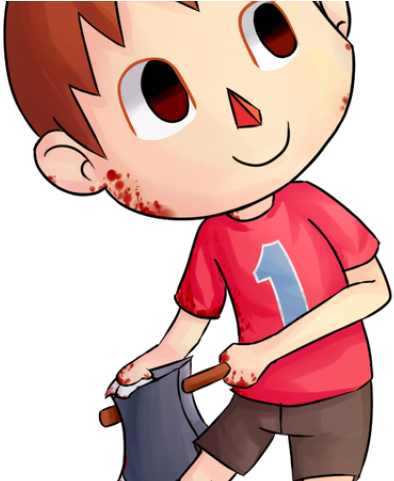 Drawn Mario Animal Crossing Villager - Cartoon Clipart (640x480), Png Download
