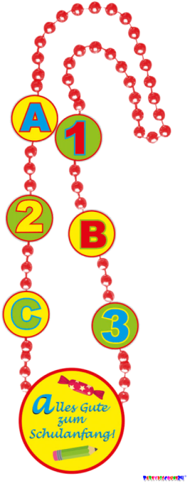 Kette Schulanfang - Kette Zum 70 Geburtstag Clipart (1000x1000), Png Download