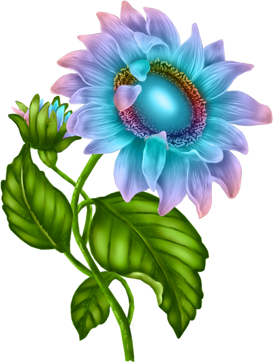 Flower Clipart, Sunflowers, Clip Art, Christmas Angels, - Transparent Fleur Flower Png (541x719), Png Download