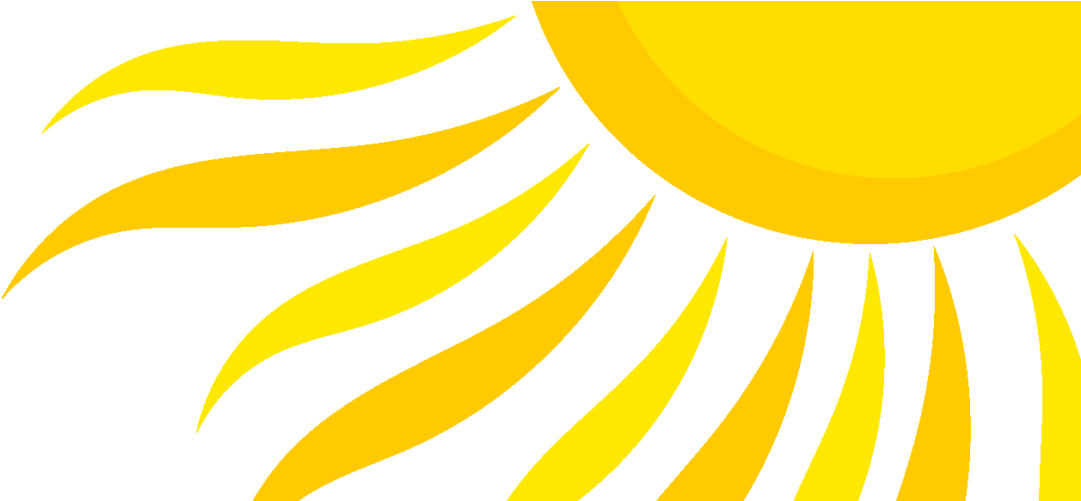 Summer Sun - Illustration Clipart (1190x500), Png Download
