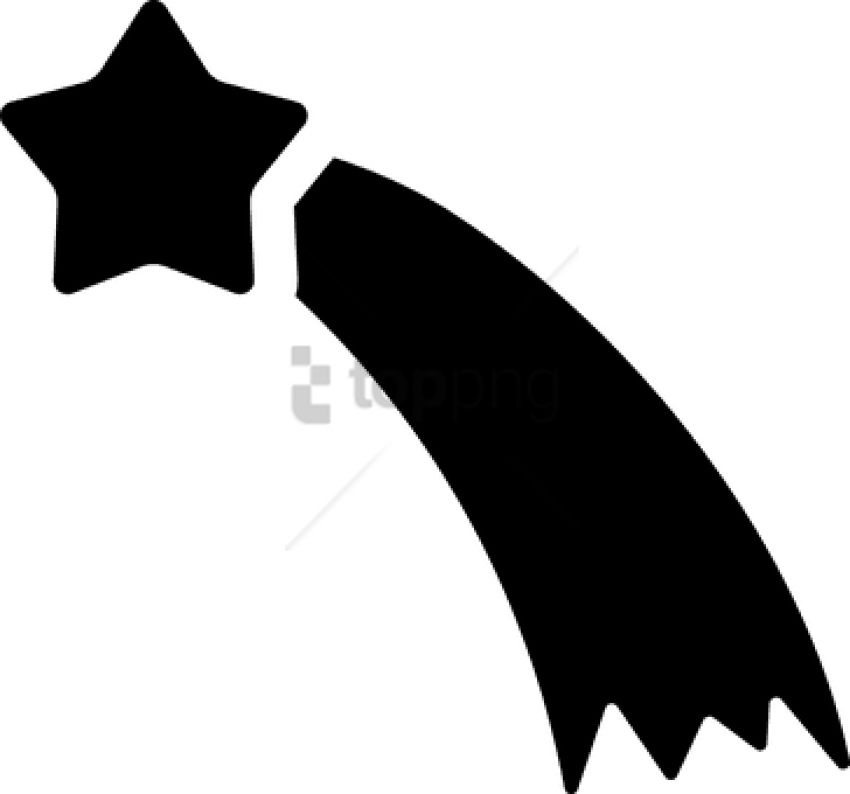 Free Png Shooting Star Star Kite Shooting Star Shoo - Shooting Star Silhouette Png Clipart (850x794), Png Download