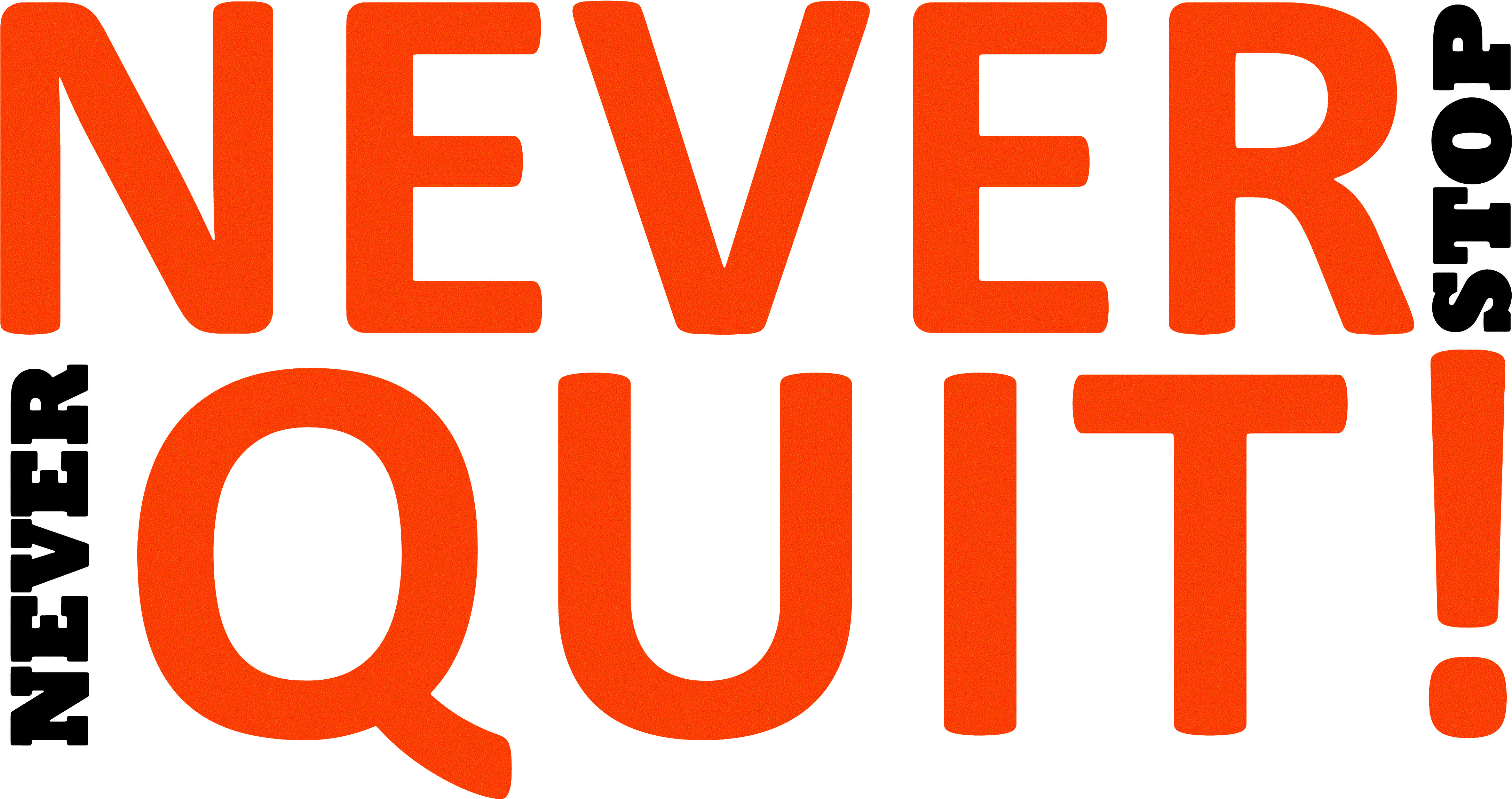 A Large Group Of Soldiers Stand At Parade Rest - Quit Or Fight Clipart (4381x2319), Png Download