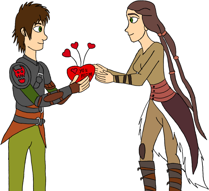 Valka And Hiccup Mothers Day Clipart (851x780), Png Download