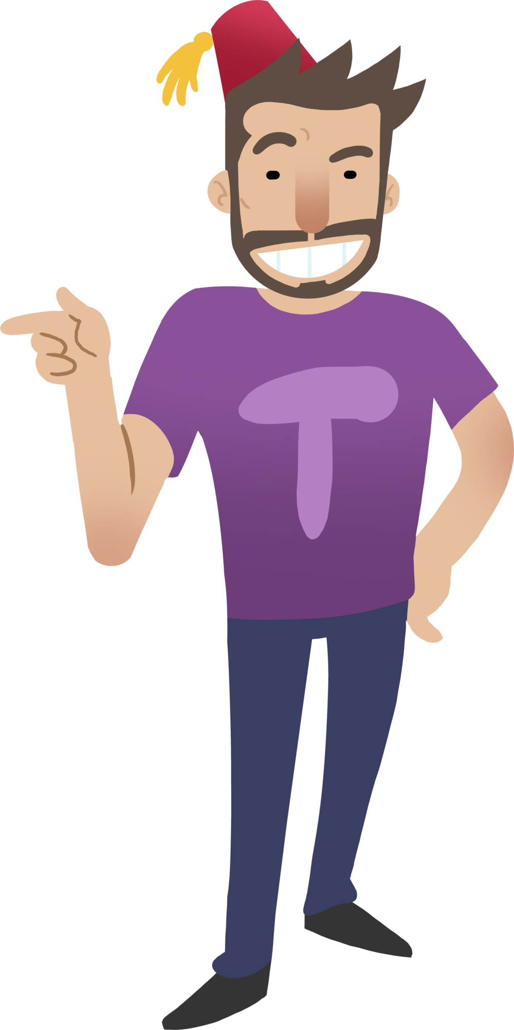 Party With Us Day & Night At The First Ever Yogcon - Cartoon Clipart (1000x2004), Png Download