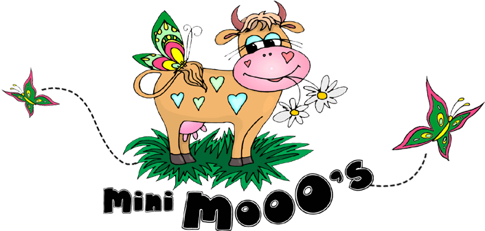 Mini Mooo's - Cartoon Clipart (970x340), Png Download