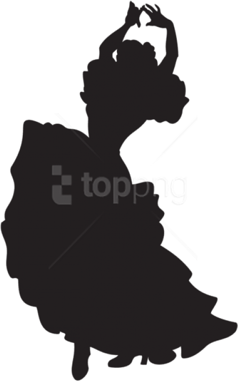 Free Png Spanish Dancer Silhouette Png - Spanish Dancer Png Clipart (480x754), Png Download