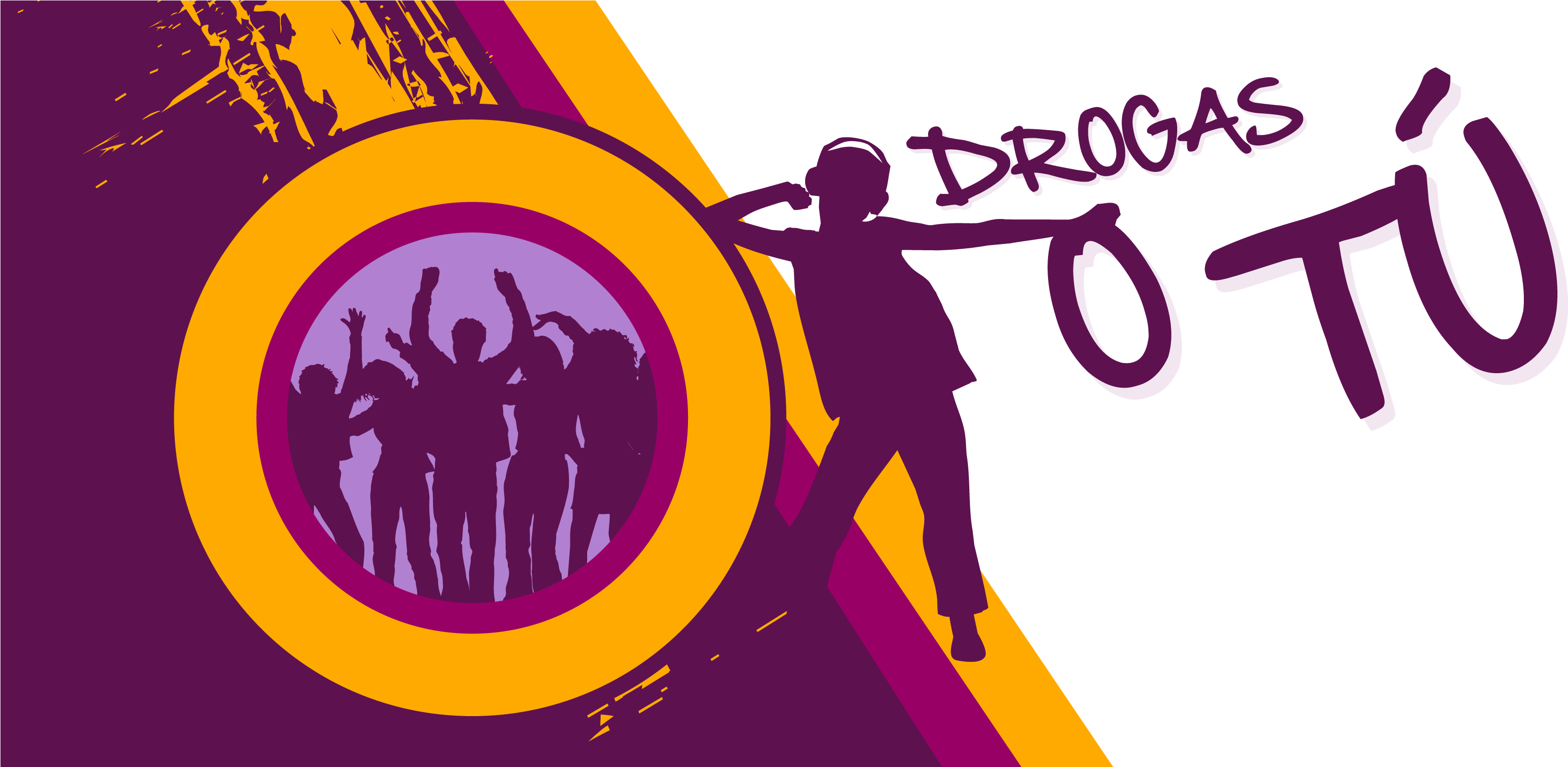 Drogas O Tãº - Graphic Design Clipart (3266x1597), Png Download