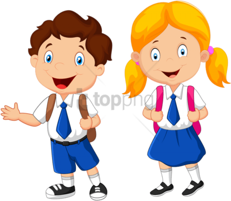 Free Png Download School Kids Clip Art Png Png Images - School Child Clipart Transparent Png (850x730), Png Download